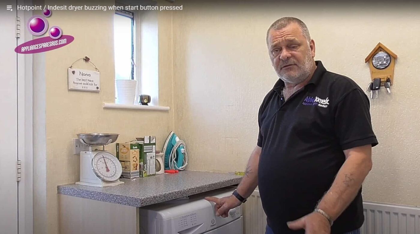 dryer buzzing when start button pressed